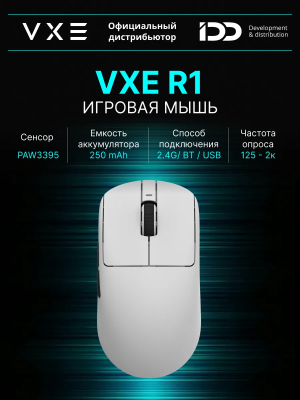 Купить Компьютерная мышь VXE R1 White.png